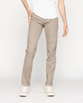 The Unbranded Brand Beige Tapered Fit Selvedge Chinos