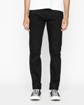 The Unbranded Brand Black Tapered Fit Selvedge Chinos