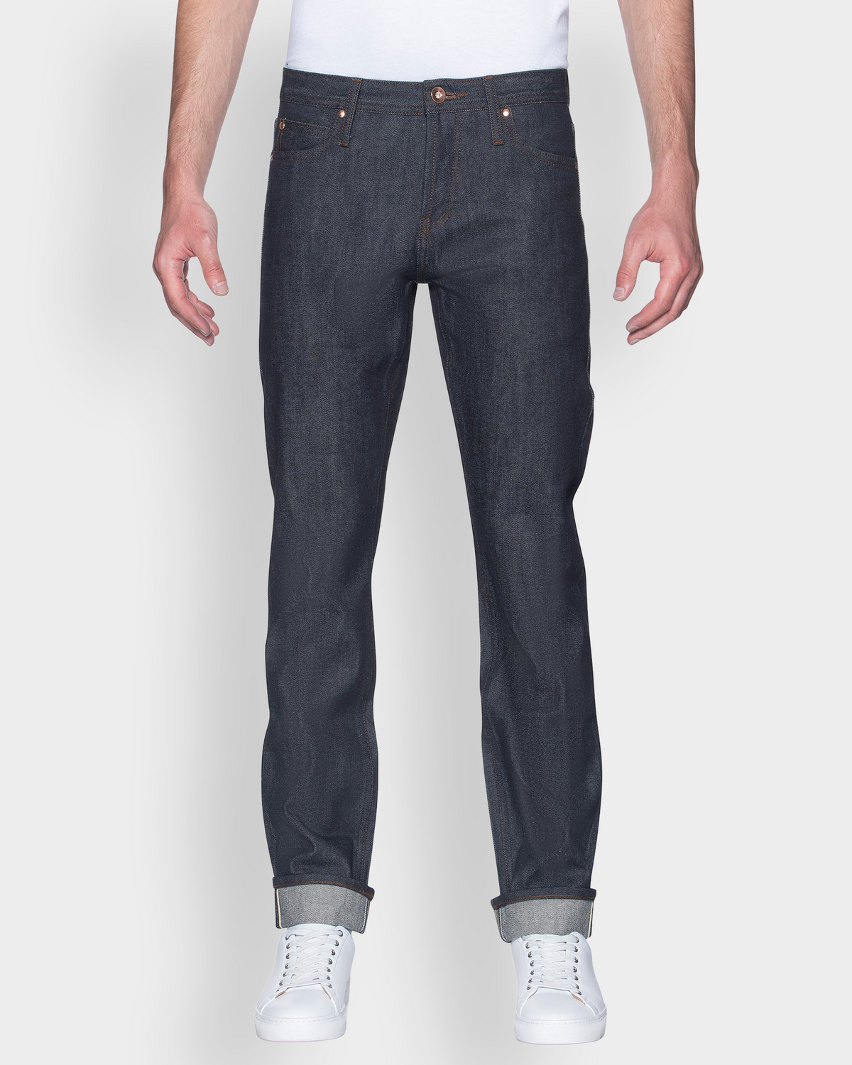 The Unbranded Brand Skinny Fit 14.5oz Indigo Selvedge Jeans