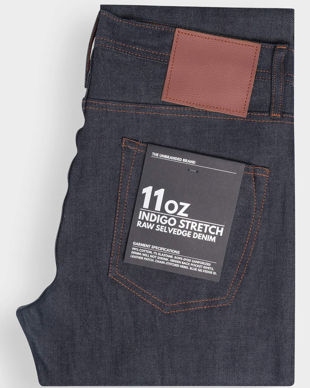 The Unbranded Brand Skinny Fit 11oz Stretch Selvedge Jeans