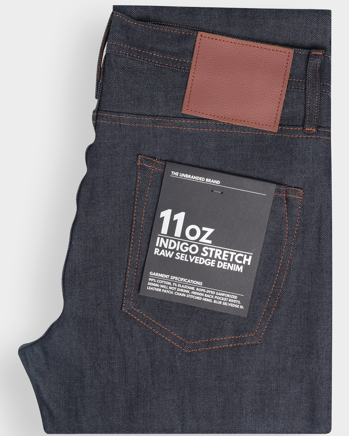 The Unbranded Brand Skinny Fit 11oz Stretch Selvedge Jeans