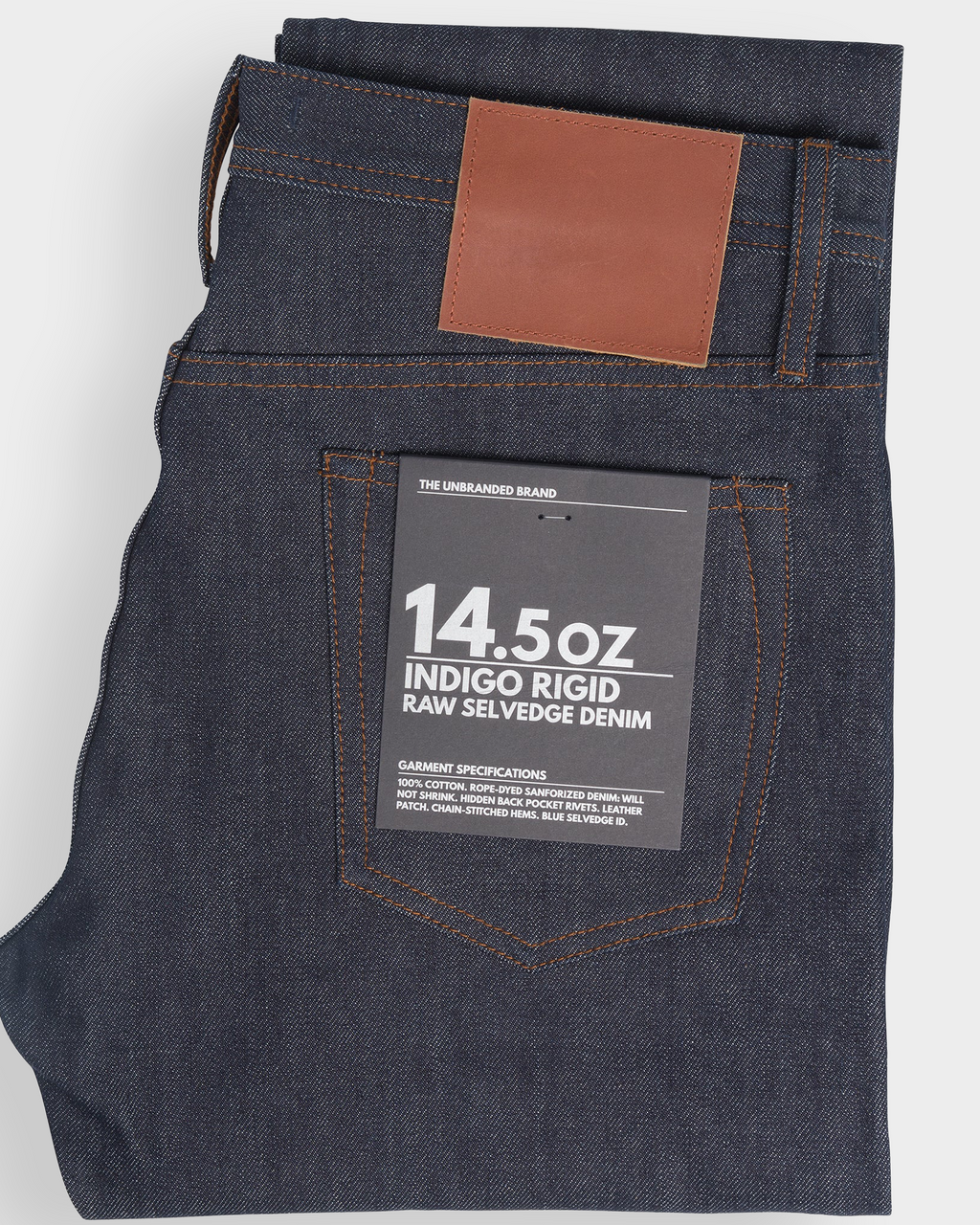 The Unbranded Brand Tapered Fit 14.5oz Indigo Selvedge Jeans