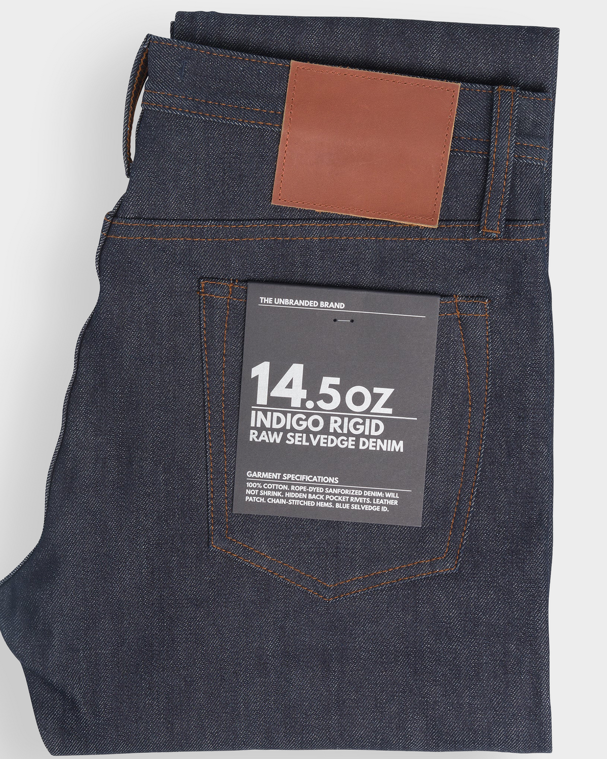 The Unbranded Brand Tapered Fit 14.5oz Indigo Selvedge Jeans