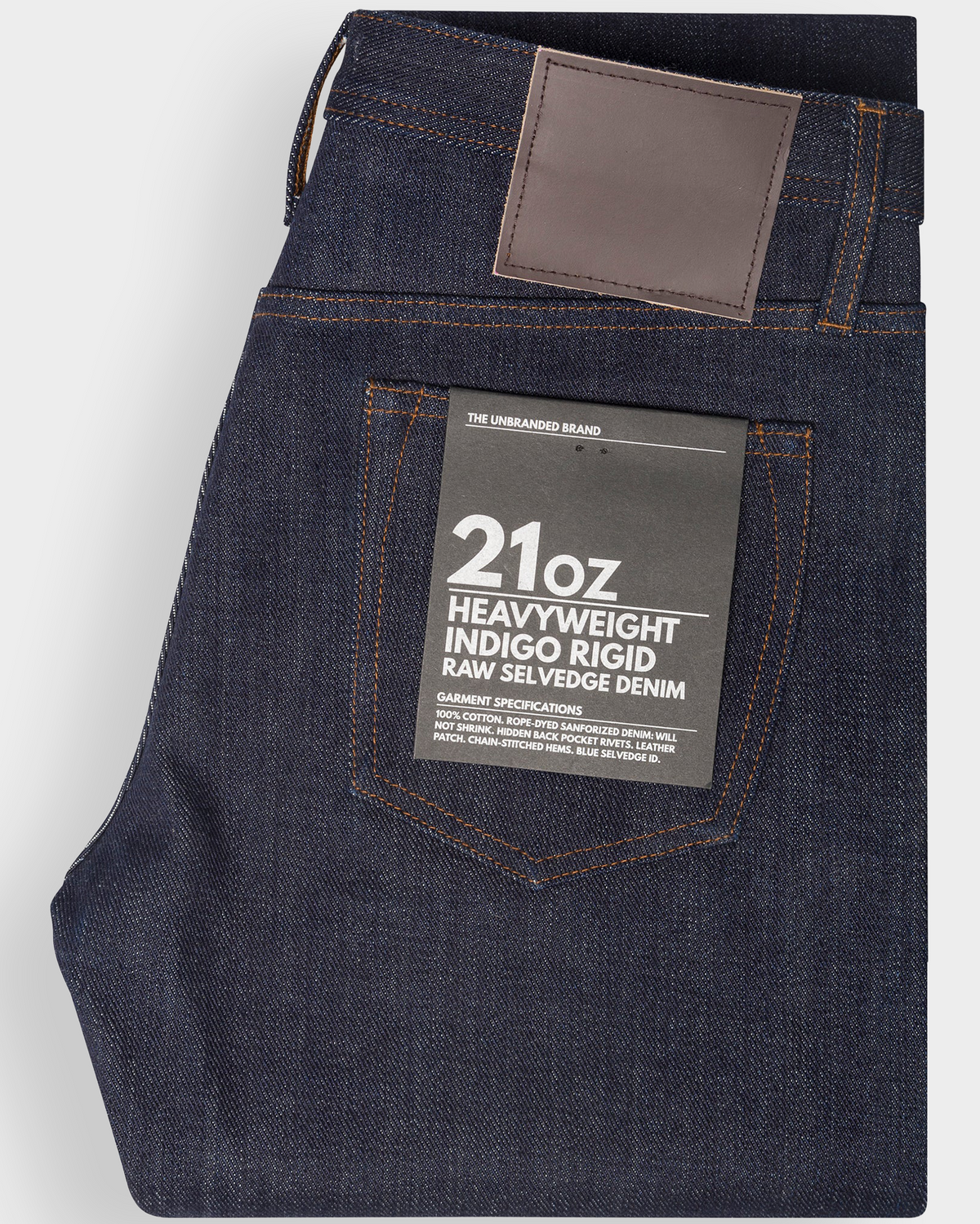 The Unbranded Brand Tapered Fit 21oz Indigo Selvedge Jeans