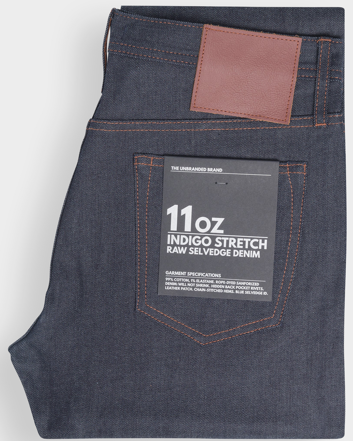 The Unbranded Brand Tapered Fit 11oz Stretch Selvedge Jeans